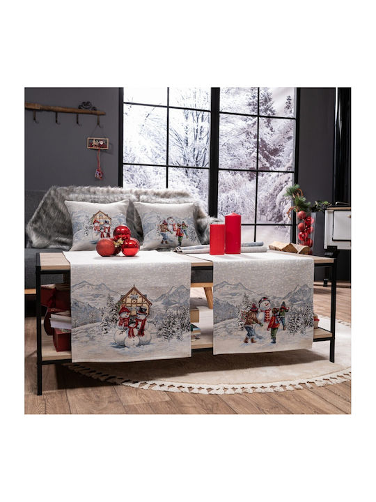 Ornament de Crăciun Față de masă Cărpă Material textil M45xL140cm 1buc