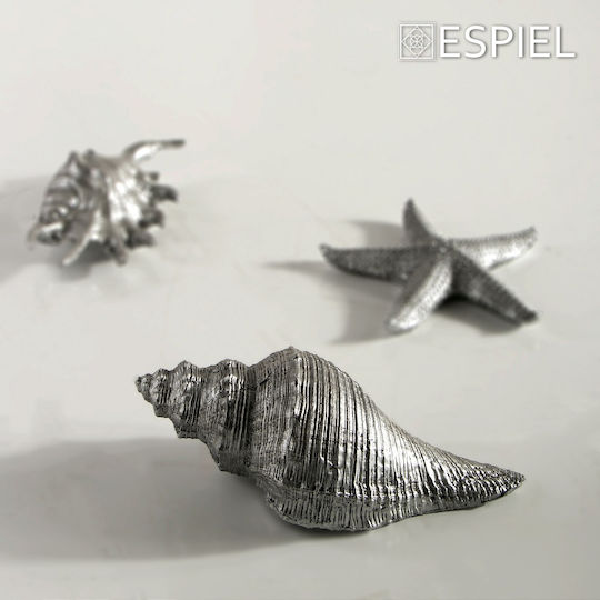 Espiel Σετ Διακοσμητικά Κοχύλια από Μέταλλο 18x7x6cm 2τμχ Espiel Σετ Διακοσμητικά Κοχύλια από Μέταλλο 18x7x6cm 2τμχ