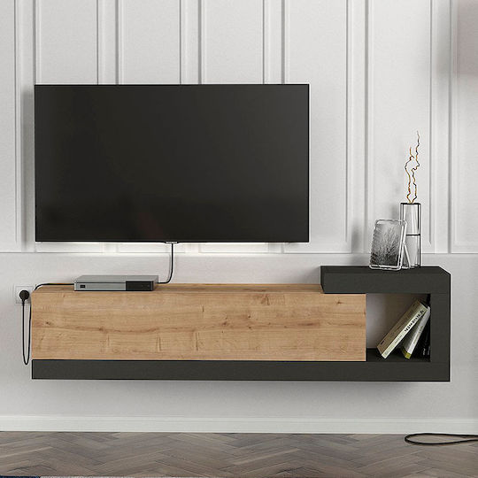 TV-Ständer Volare Anthrazit M150xT29.6xH38.6cm