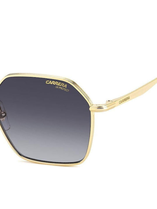 Carrera Women's Sunglasses with Gold Metal Frame and Gray Gradient Lens 334/S J5G/9O