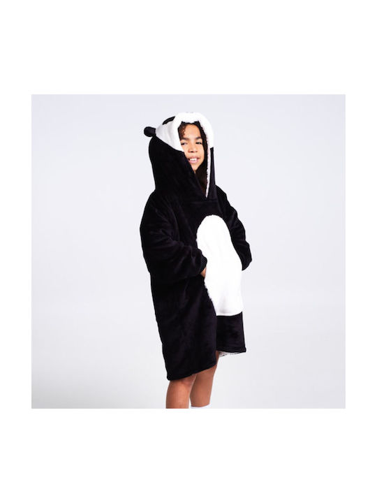 Noxxiez Κουβέρτα Fleece Μαύρη 50x80εκ.