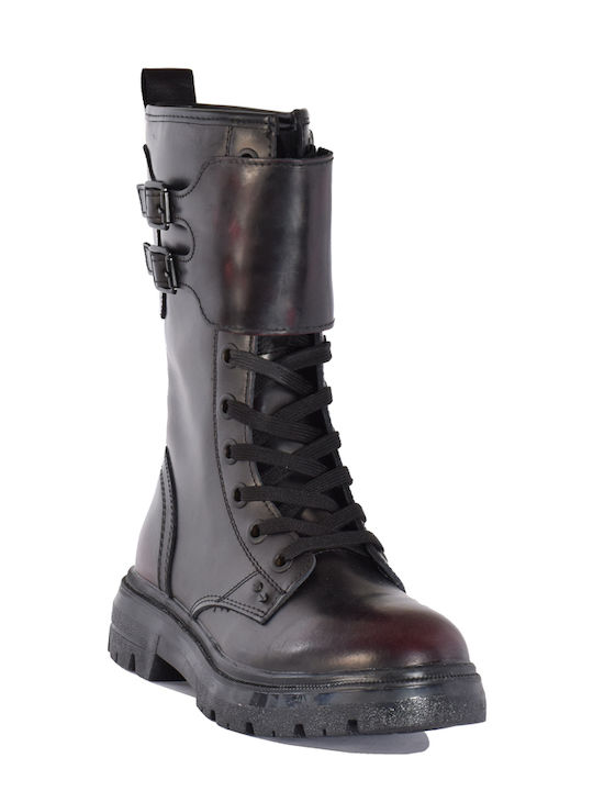 Leather Women's Ankle Boots Black