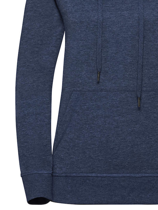 R-281F-0 Γυναικείο Φούτερ με Κουκούλα Bright Navy Marl