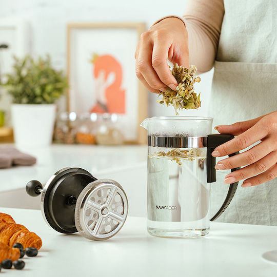 Nava Acer Manual Filter Coffee Maker Stainless Steel Silver Capacity 600ml