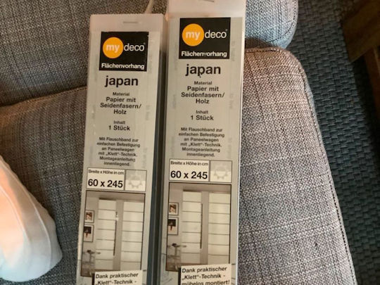 My Deco Bamboo Shading Blind In White Colour W60xH245cm