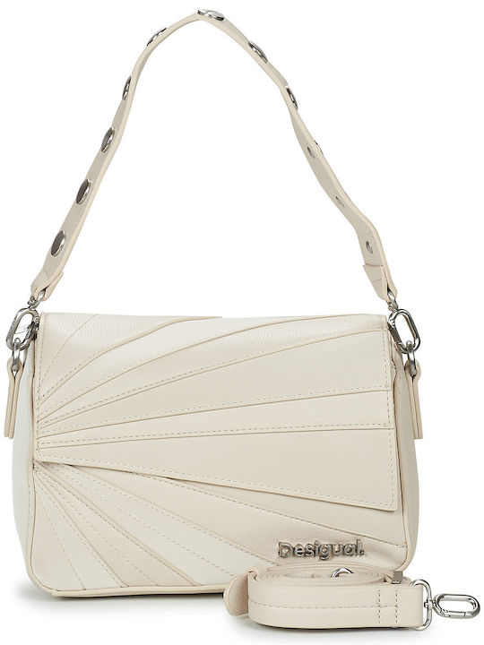 Leather Women's Bag Shoulder Beige