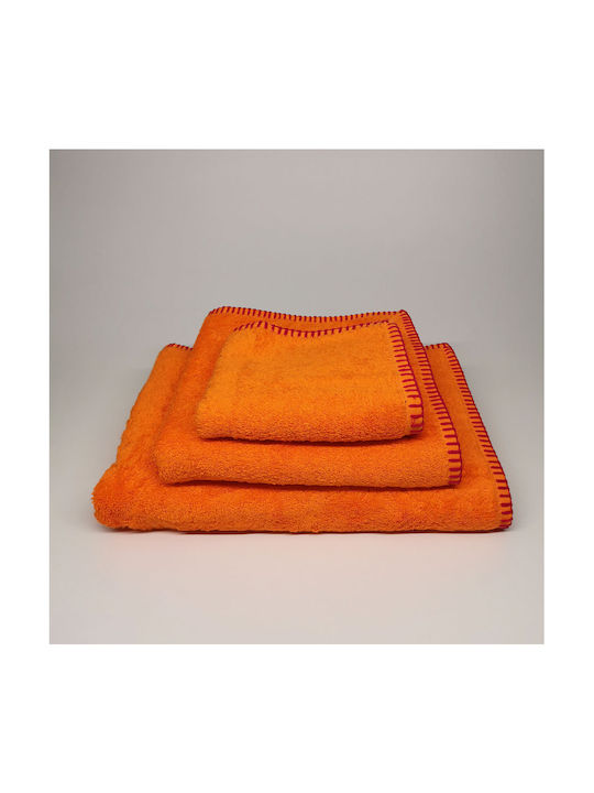 3-tlg. Set Badetücher Orange Gewicht 540gr/m²