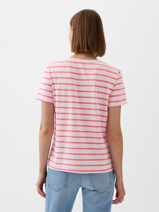 Women's Athletic Blouse Short Sleeve Pink