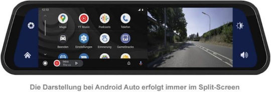 Ampire 1080P Mirror Car DVR, 9" Display