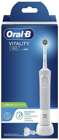 Oral-B Vitality 100 Cross Action Electric Toothbrush with Timer Gray