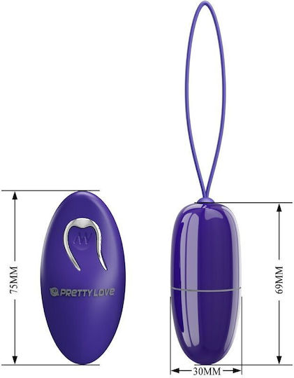 Pretty Love Selkie Youth Mini Δονητής Egg με Απομακρυσμένο Έλεγχο 6.9cm Μωβ