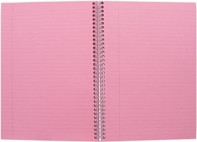 Pukka Pad Spiral Notebook Ruled A4 Pink 1pcs