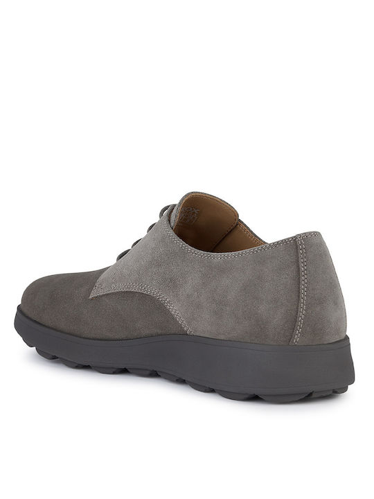 Geox Suede Ανδρικά Casual Παπούτσια Γκρι