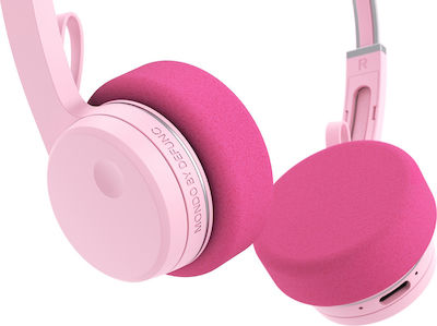 Defunc Freestyle Wireless Bluetooth On Ear Headphones with 22 hours of Operation Pink M1204