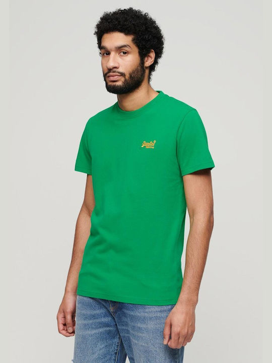 Superdry T-shirt Bărbătesc cu Mânecă Scurtă Green