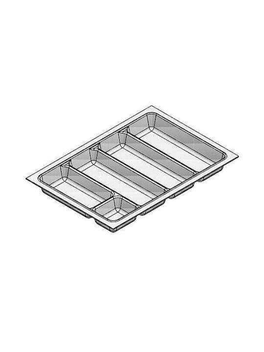 Agoform Plastic Drawer Cutlery Tray 48x34cm White