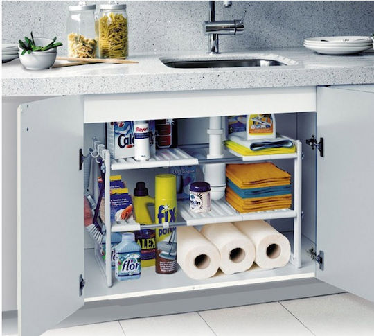 Küchen-Organisationsregale Kunststoff Extendable double ceiling 50-70cm