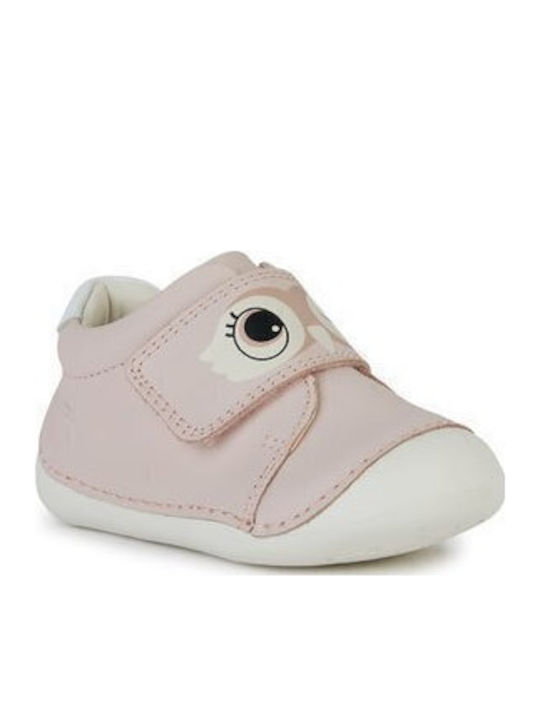 Geox Βρεφικά Sneakers Αγκαλιάς Ροζ Owl