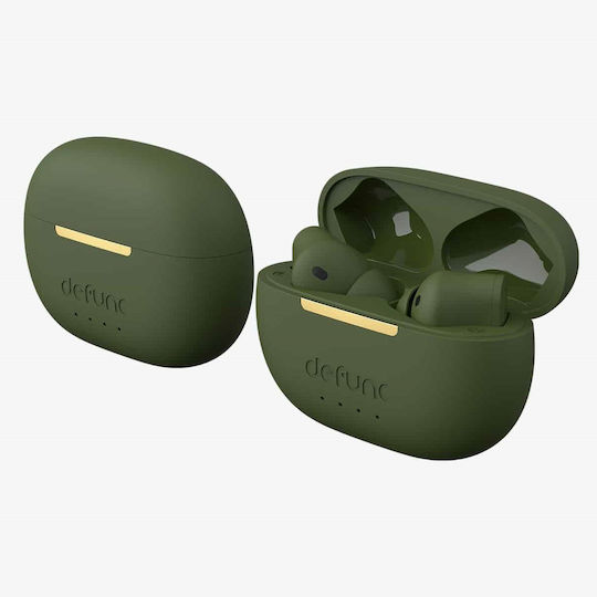 Defunc True ANC In-ear Bluetooth Handsfree Ακουστικά με Αντοχή στον Ιδρώτα και Θήκη Φόρτισης Πράσινα