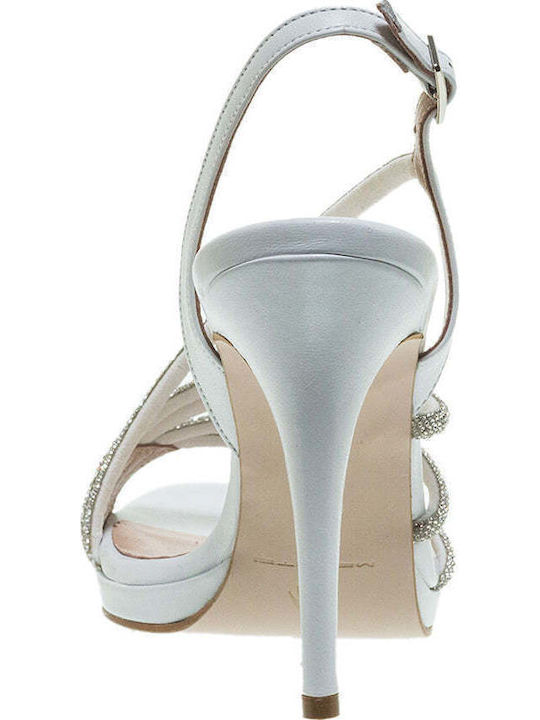 Mourtzi Leather Sandals White