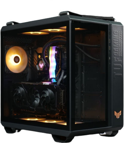 Vengeance Spider-X8 Asus Edition Gaming Desktop PC (Ryzen 7-7800X3D/32GB DDR5/1TB SSD/Radeon RX 7800 XT/No OS)