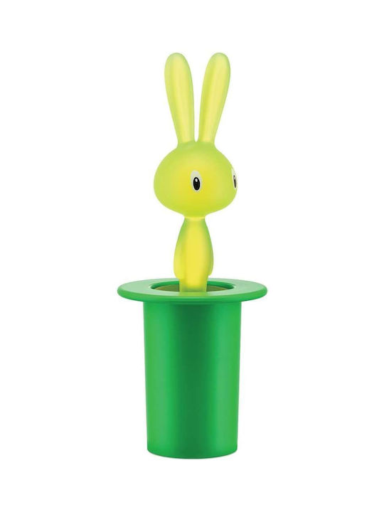 Alessi Alessi Zahnstocher-Etui Magic Bunny Kunststoff 7x7x14cm Grüne