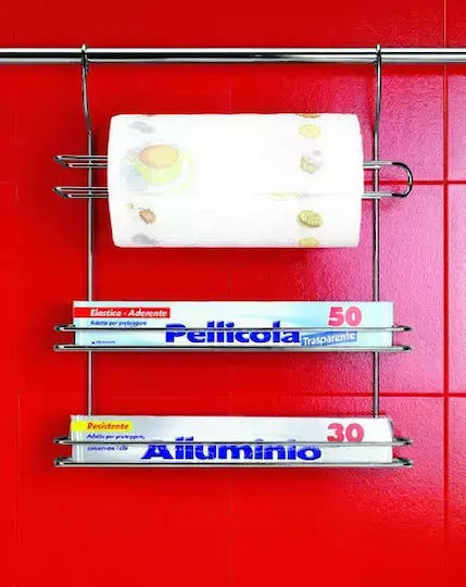Metaltex Rack Lonardo Βάση για Χαρτί Κουζίνας Μεταλλική Γκρι 35x8x41cm
