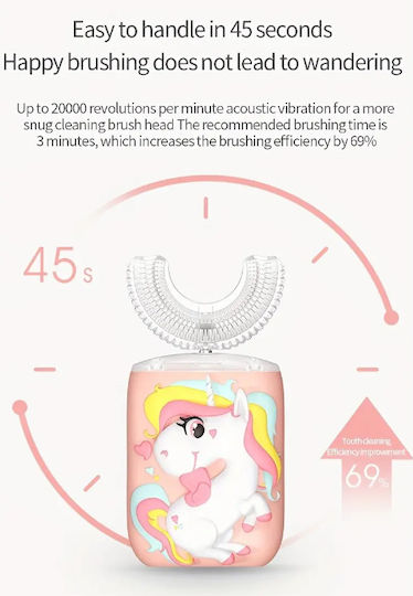 U Shape Children's Electric Toothbrush For 2+ Years