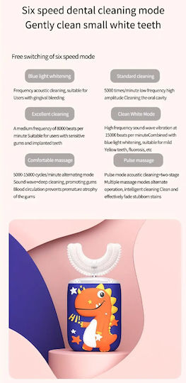 U-Shaped Children's Electric Toothbrush for 2+ Years