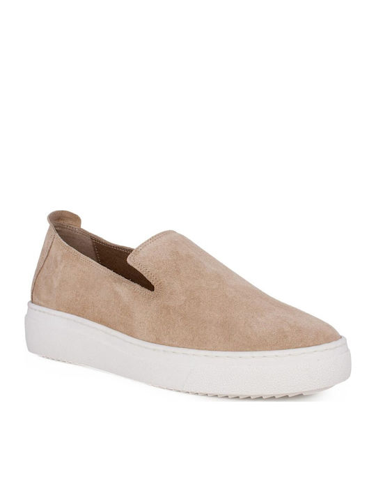 Komis & Komis Δερμάτινα Γυναικεία Loafers σε Καφέ Χρώμα
