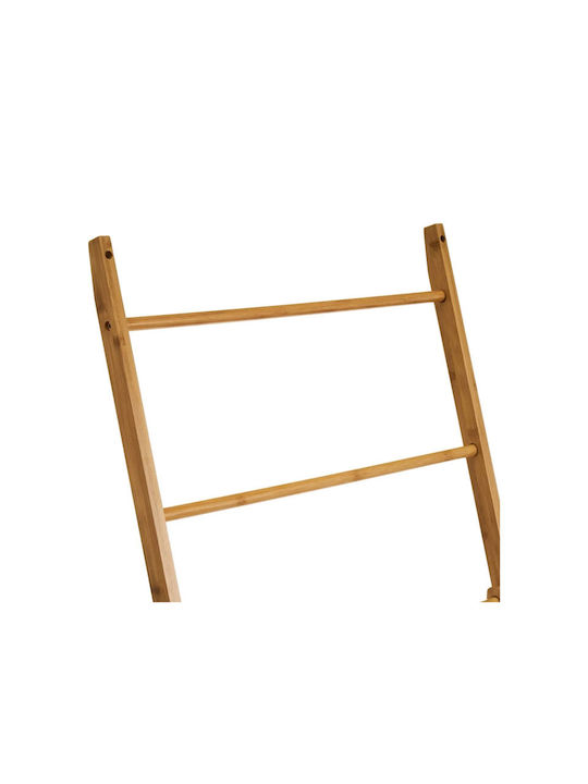 Bakaji Wooden Wall-Mounted Bathroom Shelf 53x31x153cm