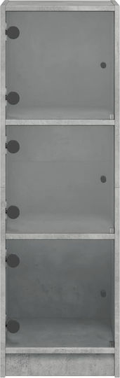 Μπουφές Ξύλινος Γκρι Σκυρόδεμα 35x37x109cm