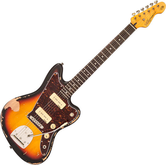 Vintage Elektrische Gitarre Braun