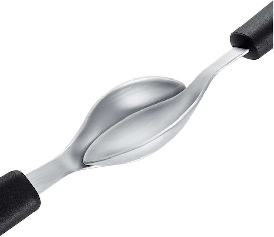 Triangle Deep Kitchen Spoon Metallic Silver
