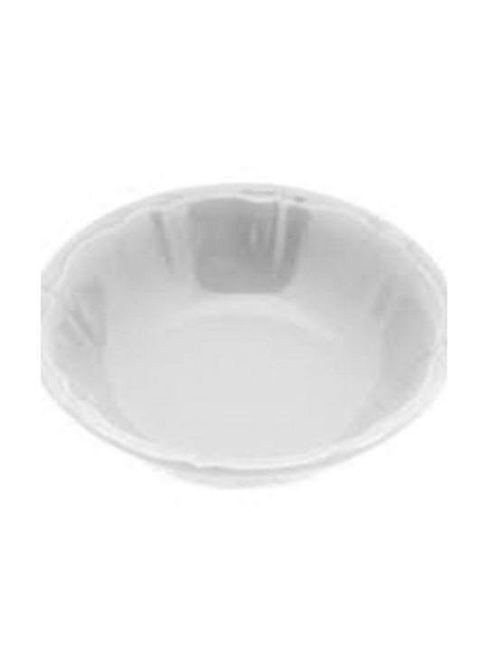 Venus Round Salad Bowl 16cm Ceramic Salad Bowl White 16x16cm