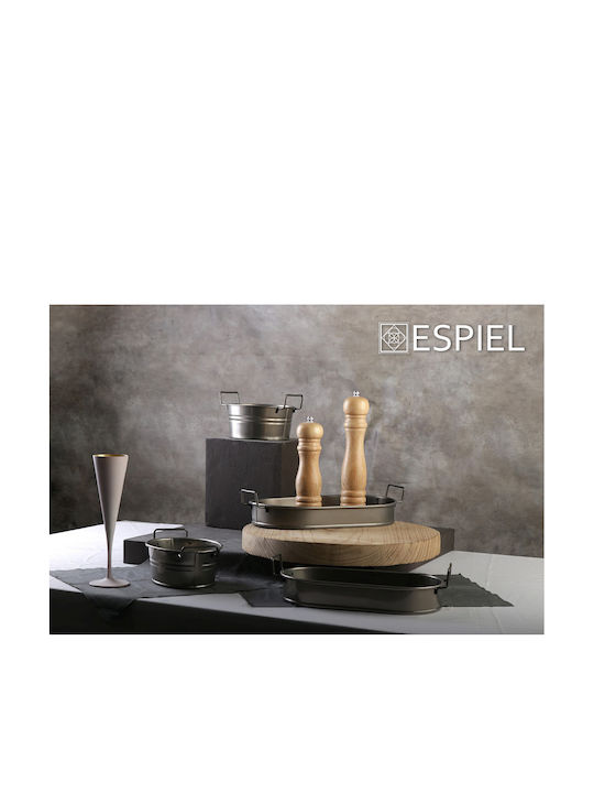 Espiel Aluminum Salad Bowl Gray 22.5x13x5cm