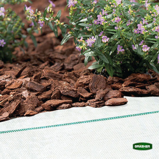 Grasher 103605 Ground Cover Fabric 95gr/m² 50x1m White