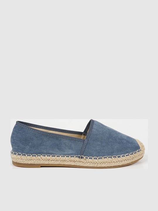 Suede Γυναικείες Εσπαντρίγιες σε Μπλε Χρώμα