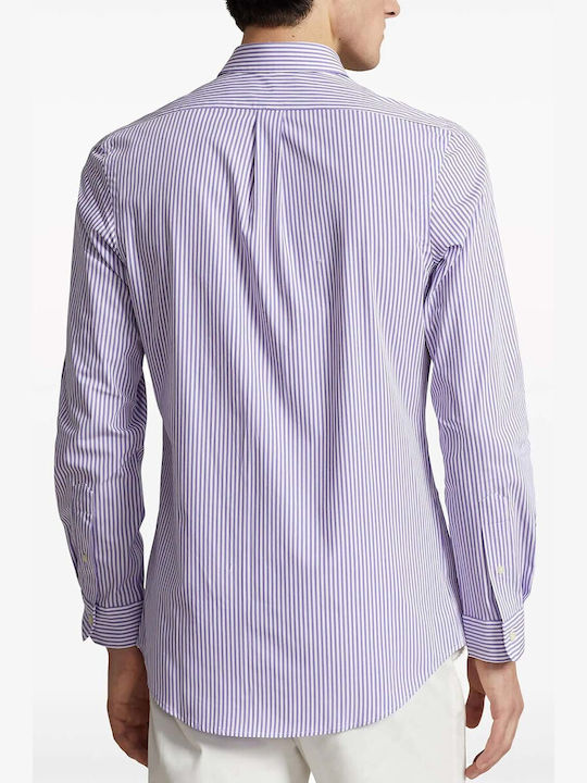Ralph Lauren Men's Shirt Long Sleeve Purple