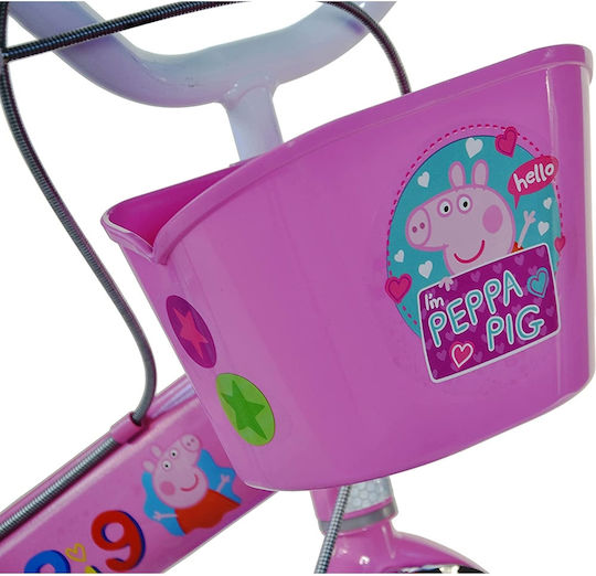 Dino Bikes Peppa Pig 14" Kids Bicycle City Pink