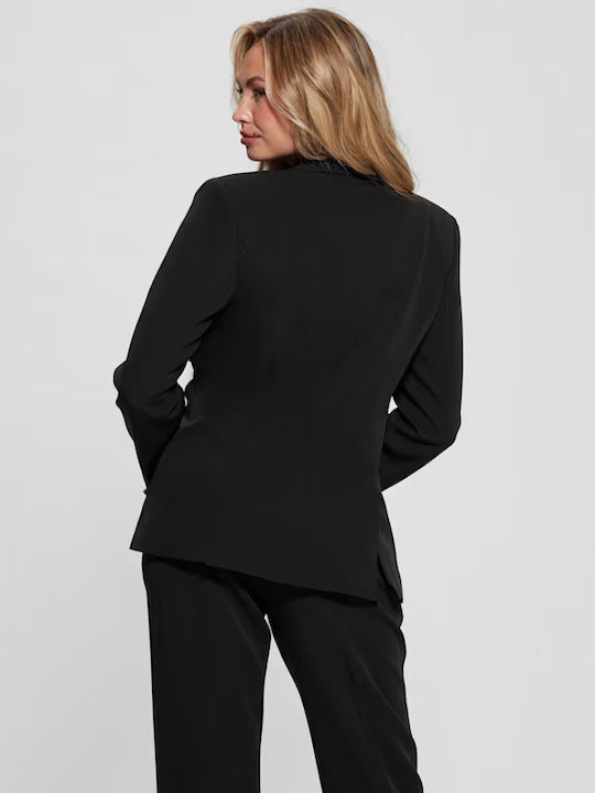 Guess Women's Double Breasted Blazer Black