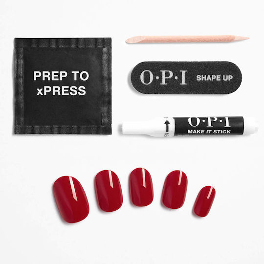 OPI Tips Νυχιών σε Κόκκινο Χρώμα 30τμχ 99350163836