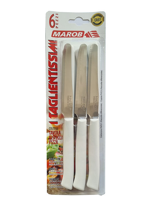 Marietti Knife Set of Stainless Steel 11cm 24TLW-BL 6pcs