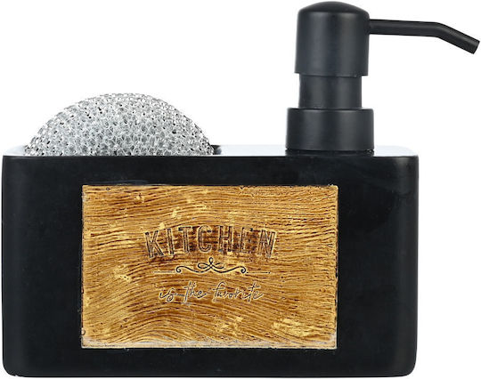 Recipient Lichid Vase 120ml cu Suport pentru Burete Negru Recipient Lichid Vase 120ml cu Suport pentru Burete Negru