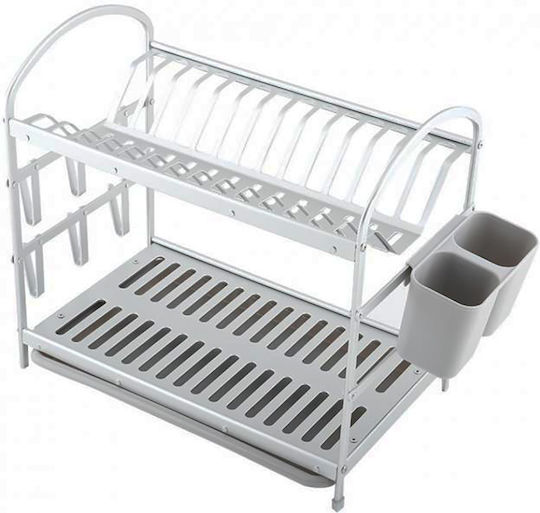 Homestyle Aluminum Sink Strainer Silver 50x24x40cm