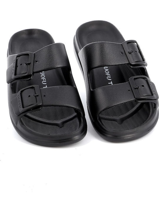 Flip Flops in Sandal Style in Black Colour
