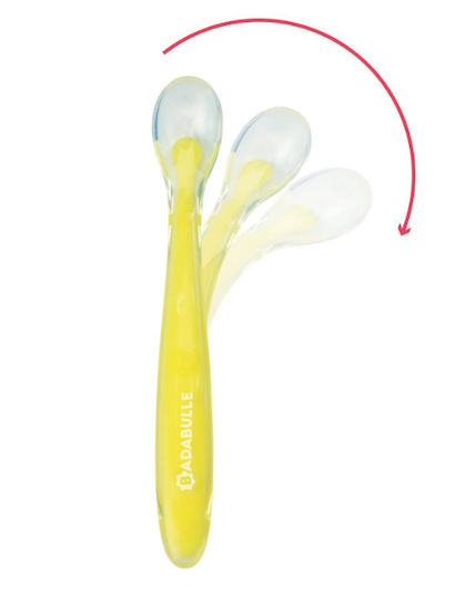Badabulle Baby Set with Spoons made of Silicone 6pcs
