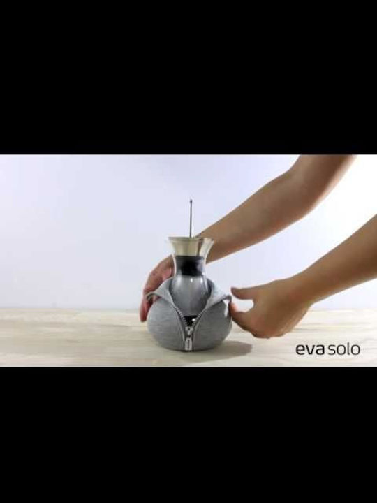 Eva Solo Glass Teapot with Filter Dark Grey 1000ml