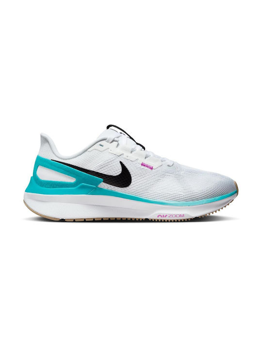 Air Zoom Structure 25 Damen Sportschuhe Laufen Weiß