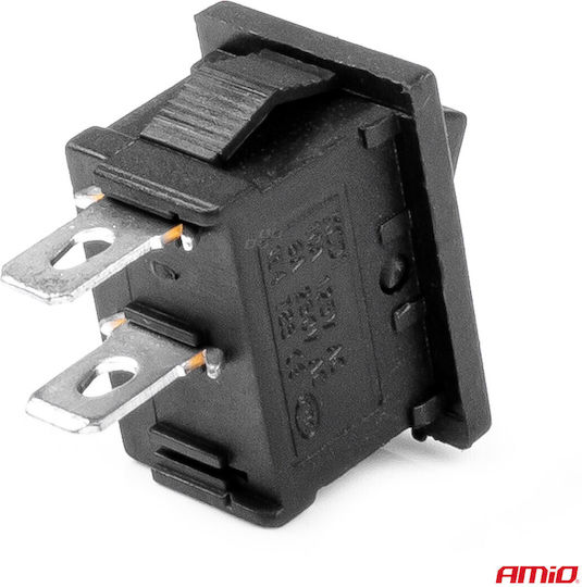 AMiO Автомобилен превключвател On/Off 12V Универсален Черен
